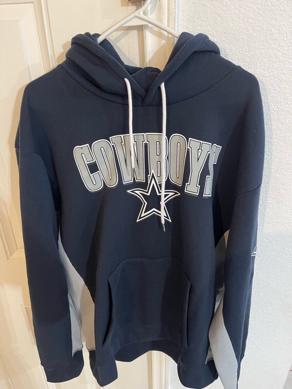 NFL Cowboys Navy and Gray Pullover Hoodie